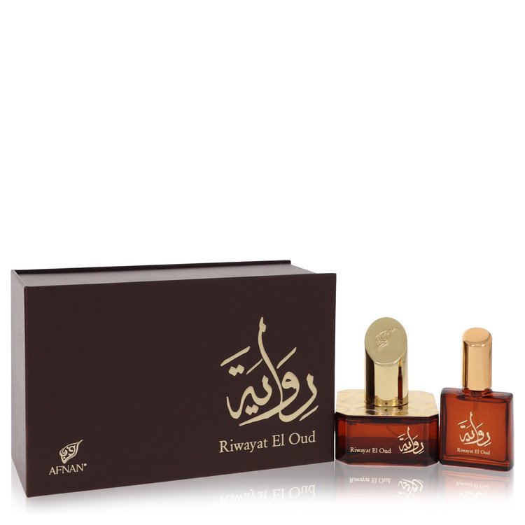 Riwayat El Oud Eau De Parfum Spray + Free .6207 ml Travel EDP Spray By Afnan