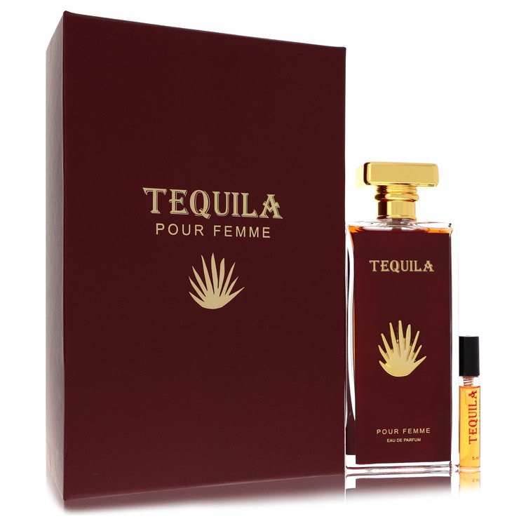 Tequila Pour Femme Red Eau De Parfum Spray + Free .503 ml Mini EDP Spray By Tequila Perfumes